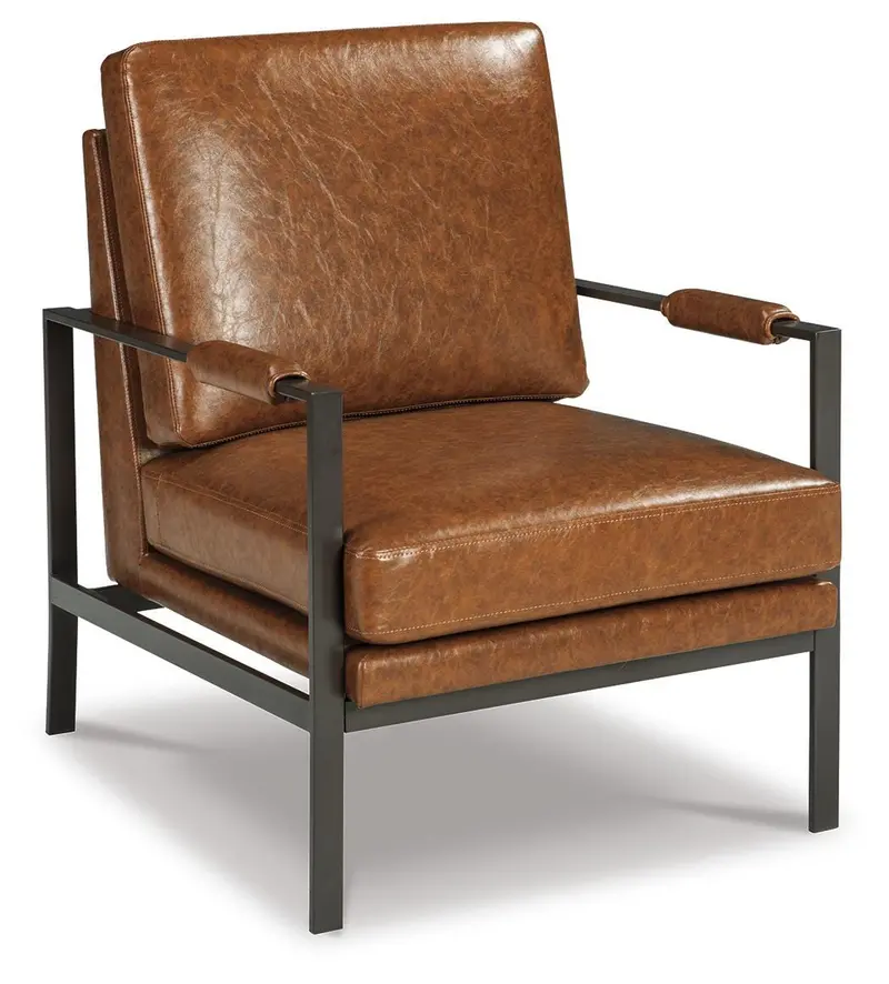 Peacemaker Brown Fabric Accent Chair