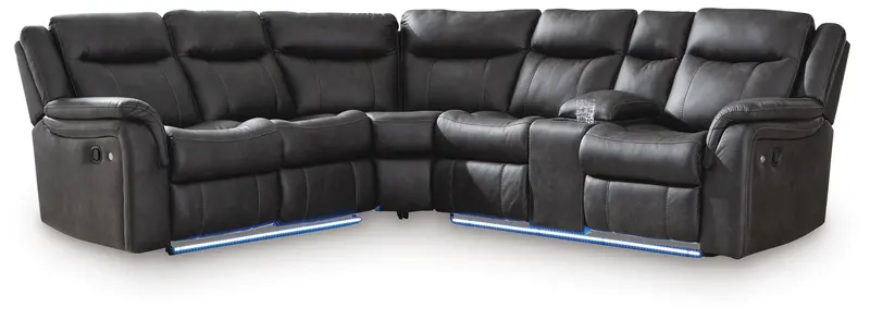 Perarrygin Carbon 2-Piece Power Reclining Sectional