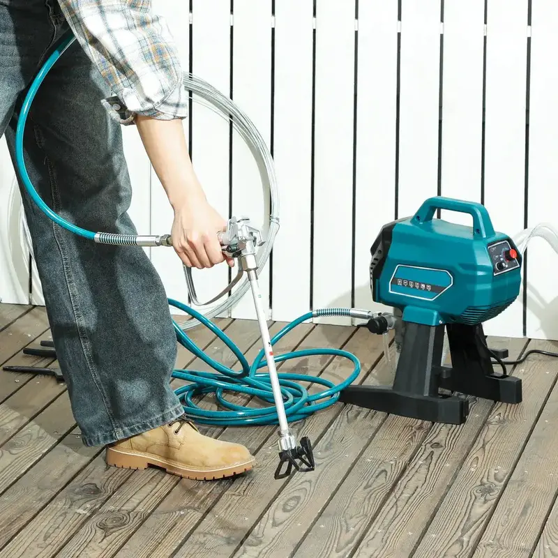 Professional Airless Paint Sprayer – Blue Electric Spray Gun with Adjustable Pressure Control & Full Accessory Kit by HOMCOM