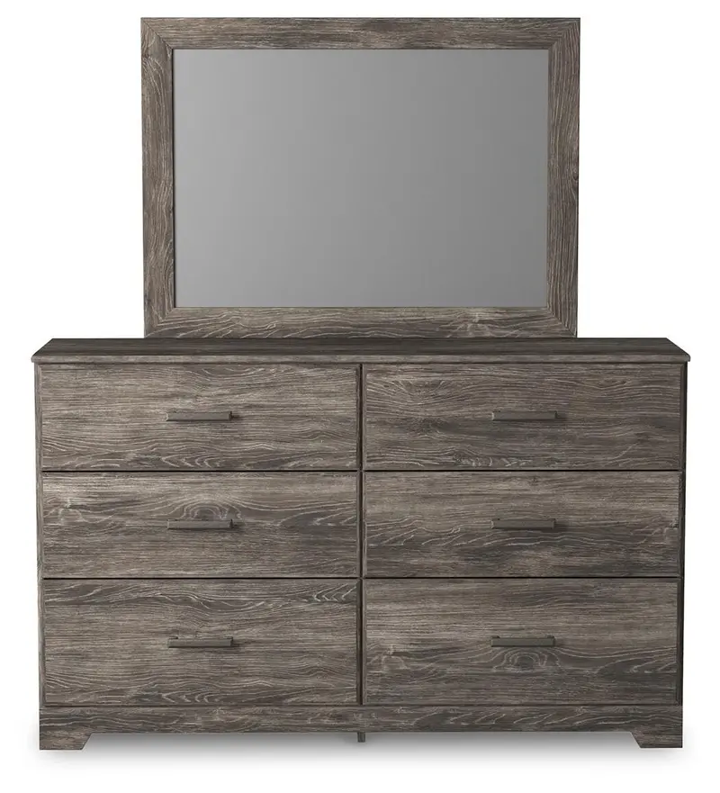 Ralinksi Gray Dresser and Mirror Set