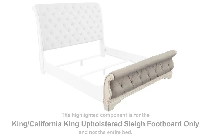 Realyn Two-Tone King or California King Sleigh Bed