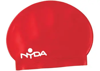 Red Latex Swim Cap for Competitive and Recreational Swimming