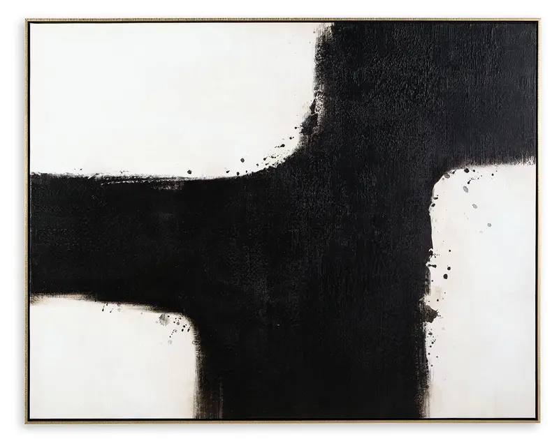 Reighlea Minimalist Black and White Wall Art