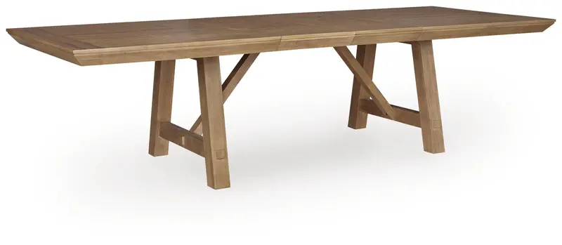 Ridgester Light Brown Extendable Rectangular Dining Table