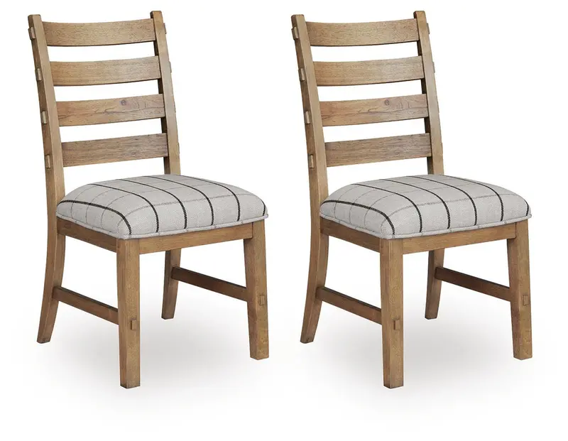 Ridgester Light Brown Upholstered Dining Side Chair (Sold in Multiples of 2)