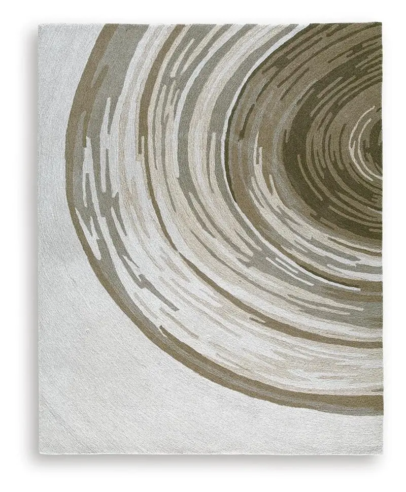 Rizwana Ivory Brown Gray Large Area Rug