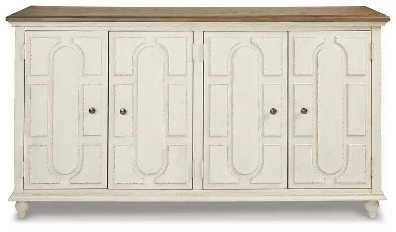 Roranville Antique White Freestanding Accent Cabinet