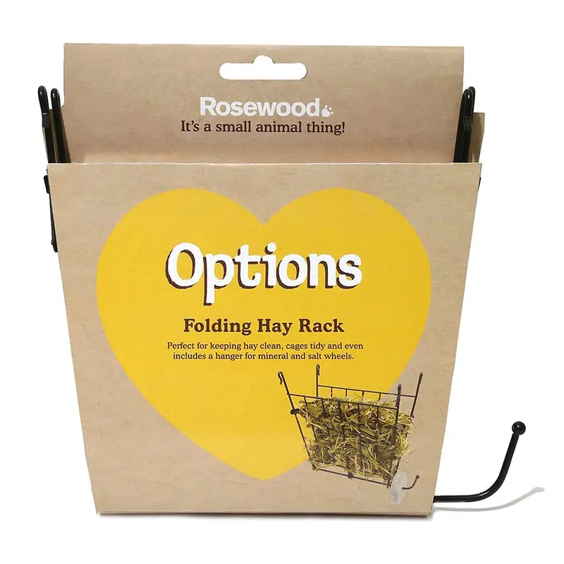 Rosewood Folding Hay Rack – Compact, Adjustable For Small Animal Enclosures