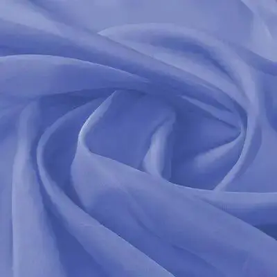 Royal Blue Sheer Voile Fabric – 100% Polyester, 1.45m x 20m Lightweight Decorative Textile by VIDAXL