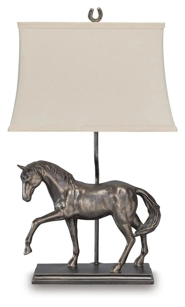 Sandorman Bronze-Finish Polyresin Table Lamp – Single Piece