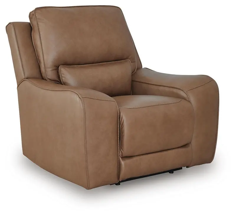 Silverbrooke Caramel Power Recliner with Adjustable Headrest
