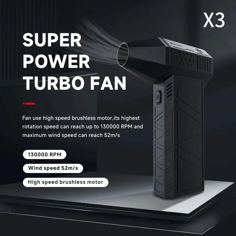 SnowBlast™ Compact Handheld Snow Blower – Brushless Turbo Jet Fan (130,000 RPM)