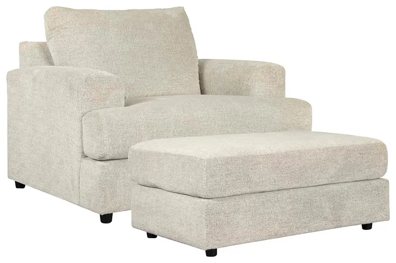 Soletren Stone Designer Chair and Complementary Ottoman