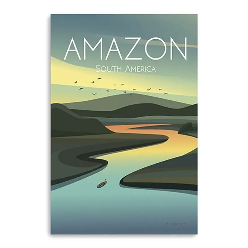South American Amazon Jungle Canvas Print – 24×16 Inch Vibrant Wall Art