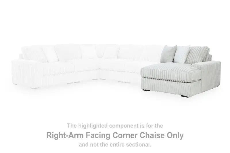 Stupendous Alloy Right-Arm-Facing Corner Chaise