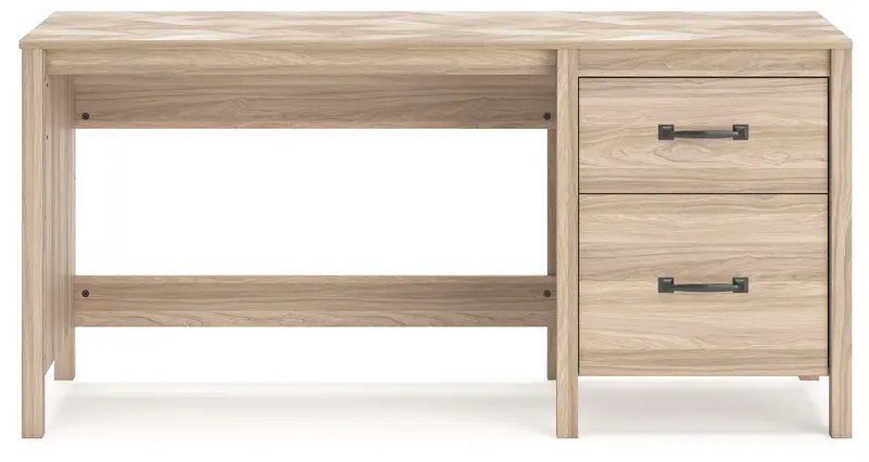 Tan-Finished Compact Desk for Small Offices – Battelle Functional Design
