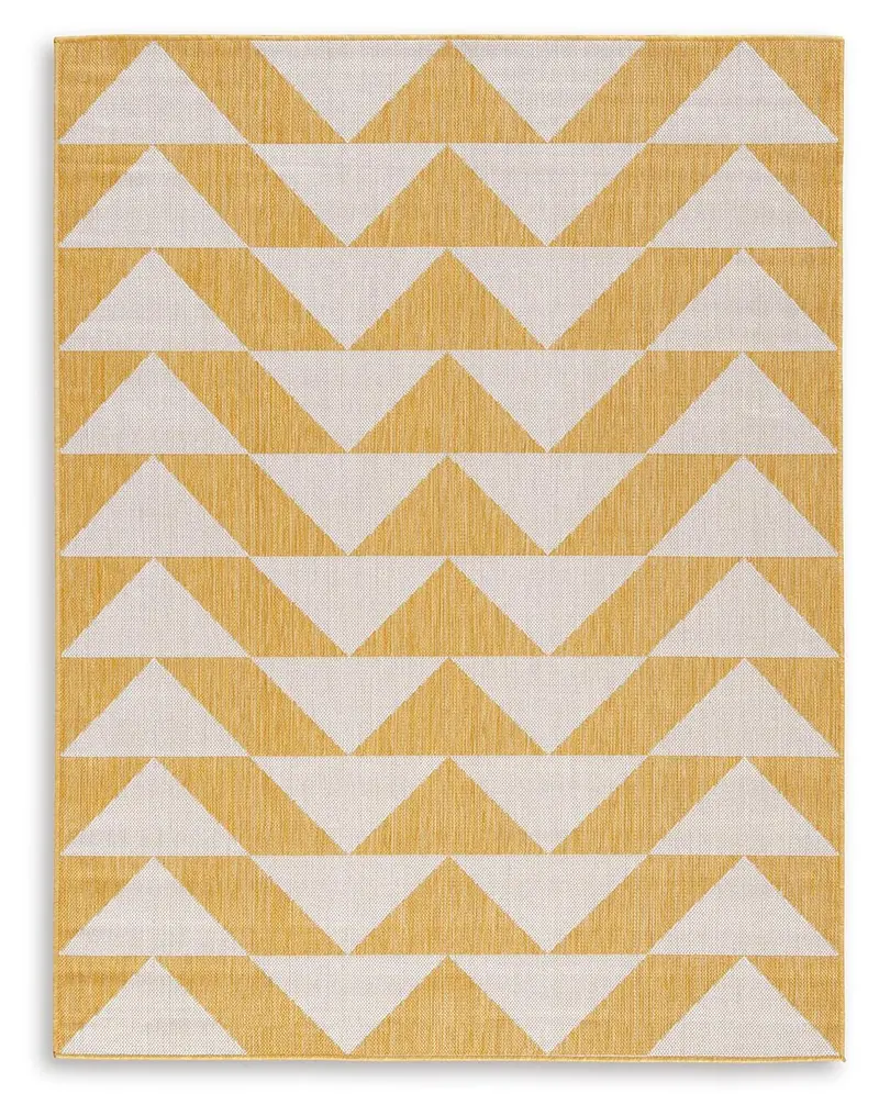 Thomley Cheerful Ivory & Yellow Large Area Rug