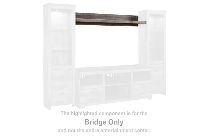 Trinell Brown Bridge Bed Frame