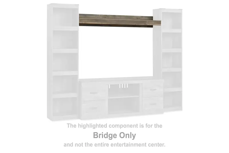 Trinell Brown Bridge-Style Bed Support Frame