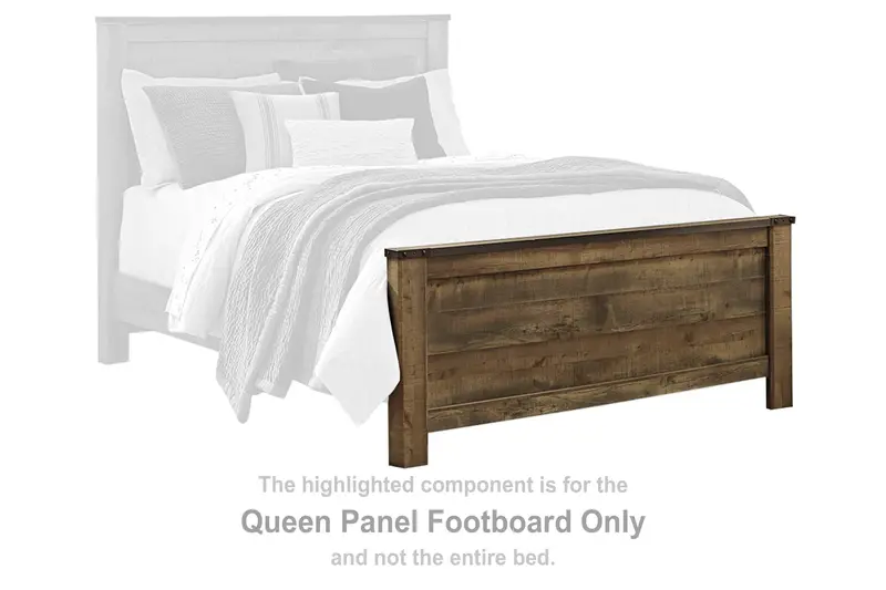 Trinell Brown Queen Panel Footboard – Matching Bedroom Furniture