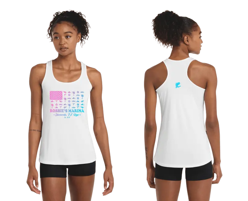 Tropical Flag Women’s Racerback Performance Tank