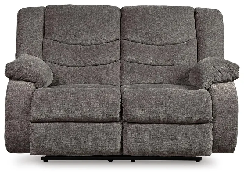 Tulen Gray Reclining Loveseat Sofa