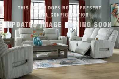 TwinBrooke Alloy Metallic-Tone Sofa, Loveseat, and Recliner Group