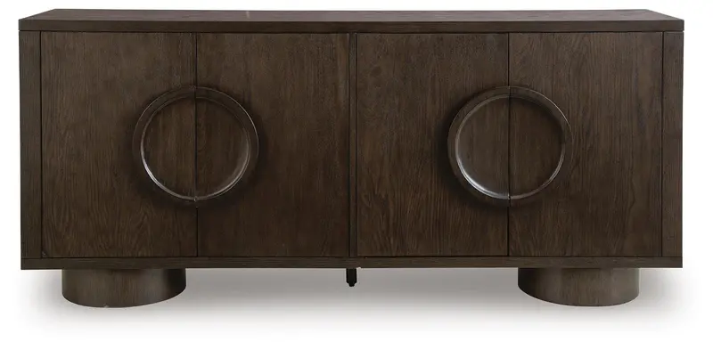 Veeda Dark Brown Modern Accent Cabinet