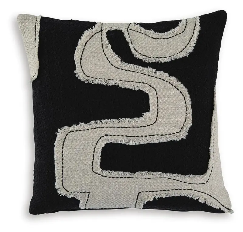 Veerbank Black-and-Beige Geometric Accent Pillow Set (4-Pack)