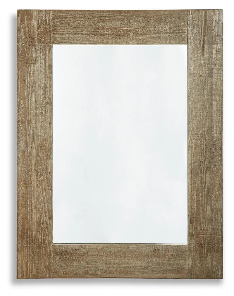 Waltleigh Vintage Brown Framed Accent Mirror