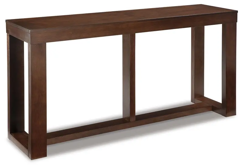 Watson Dark Brown Sofa Table with Clean Lines