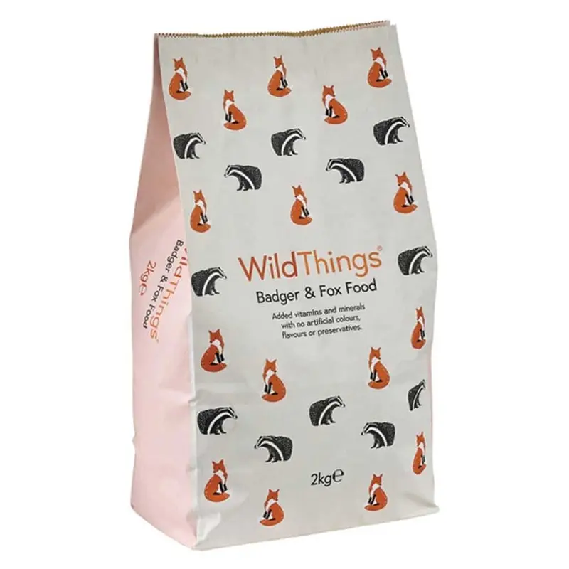 WildThings Badger & Fox Food – 2kg Crunchy Pellet Blend for Wildlife Feeding