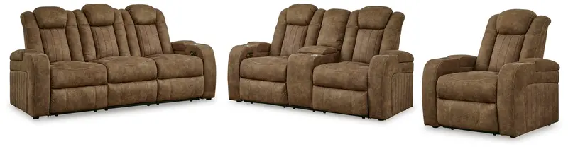 Wolfridge Brindle Sofa, Loveseat & Recliner Ensemble