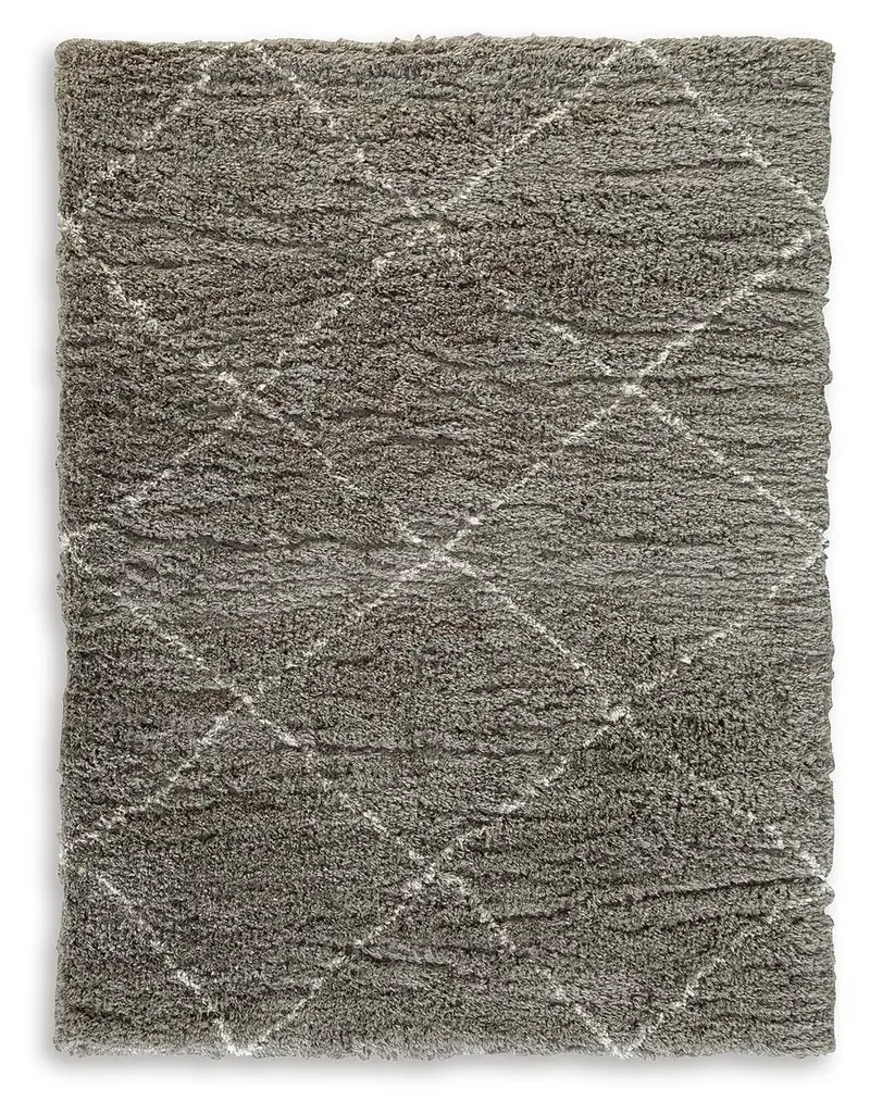Wrenlow Gray Cream Large Soft Pile Area Rug
