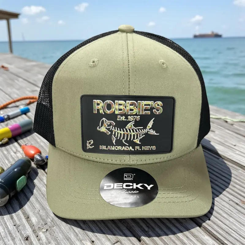 Youth Green Camo PVC Patch Baseball Cap